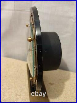 Stunning Black And Gold Vintage Art Deco 8 Day Mantle Clock 1930s