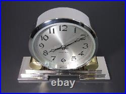 Stunning Chelsea Mayfair'' Clock Art Deco Desk Style German Quartz Works