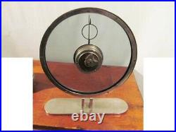 Stunning Kienzle 1930's Art Deco Mystery Clock Nickel Plated 8 Day 6 Rubies