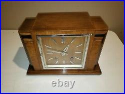 Stunning Vintage Garrard English made Mantel Clock Art Deco