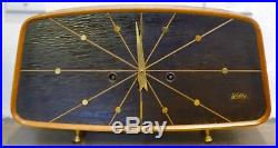 Stunning Vintage Welby Mid Century Mantle Clock Art Deco chime Germany Nice
