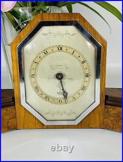 Sublime Art Deco Walnut Cased 8 Day Clock by Elliott of London (c. 1930's)