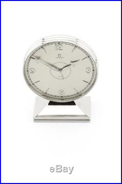 Super rare OMEGA desk clock with alarm, art deco, 1940´s