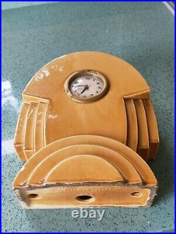 Superb Art Deco Mantel Clock- Saint Clément(St Clément)- France 873