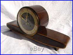 Superb Later Art Deco Junghans Chiming Clock 1950/60s Balance Wheel Bauhaus