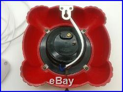 Superb Very Rare Red Bakeliite Art Deco Metamec Electric Kitchen Clock