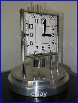 Superbe et rare horloge BULLE CLOCK Art Deco chrome et verre clock collection