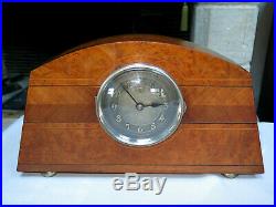 Superbe grande pendule electrique ATO marqueterie clock Art Deco no bulle, Bril