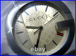 Swiss Made Designer Gucci Leather 210 Desk Table TImepiece Clock