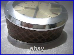 Swiss Made Designer Gucci Leather 210 Desk Table TImepiece Clock