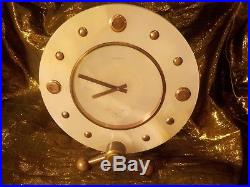 Tavannes, 8 Day, Art Deco, White Onyx Cased Clock, for A. Burger, Lucerne 1930's