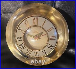 Telechron 3H159 The Suave Mercury Glass Roman Numeral Desk Clock Works