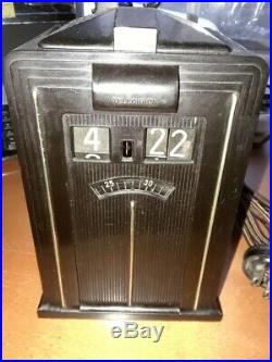 Telechron Art Deco Digital Clock 1930s Model 8B05