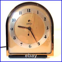 Telechron Art Deco Electric Clock Model 4F67 1940 Vintage
