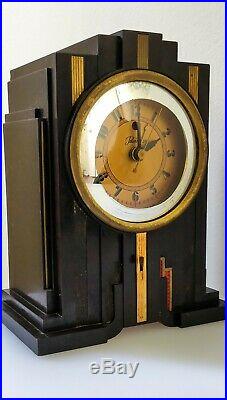 Telechron Electrolarm 700 Vintage Art Deco Skyscraper Style Clock