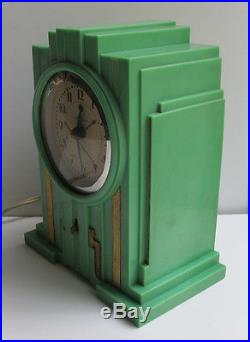 Telechron Electrolarm Illuminated Art Deco Electric Alarm Clock