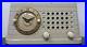 Telechron Musalarm Clock-Radio Ivory on Black Bakelite-CLOCK & RADIO WORK 1946-9