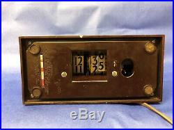Telechron The Baron 8b07 Art Deco Electric Cyclometer Alarm Clock