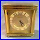 Tiffany & Co. Brass Atlas Desk / Mantle Clock Swiss Tested Working