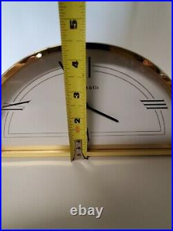 Tiffany & Co. Brass / Swiss Made Mantel Clock. Works