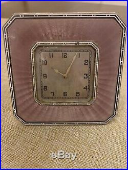 Tiffany & Co. Sterling Silver Travel Clock