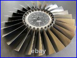 Titanium Turbine Jet Engine Disk Altimeter Clock F-5/T-38 Art Deco Memorabilia