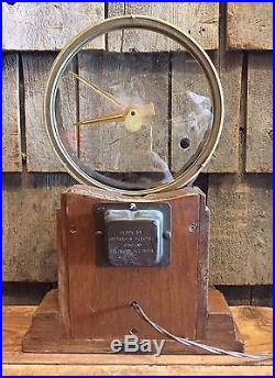 Ultra RARE 1956 Sylvania TV Award Art Deco Figural Mystery Jefferson Clock LOOK