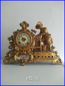 Unusual Antique french Art Deco Clock