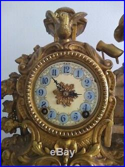 Unusual Antique french Art Deco Clock