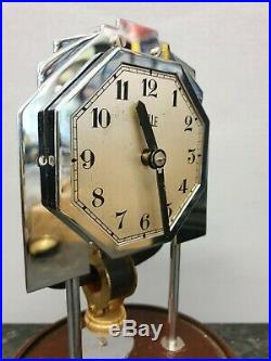 Unusual Art Deco Bulle Clockette Battery Powered Electromagnetic Mantle Clock
