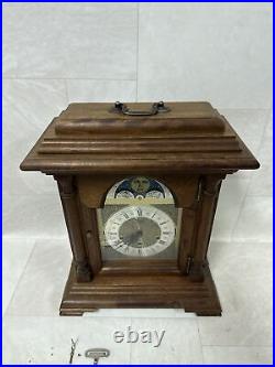 Urgos Schlagwerk Westminster Table Clock With Moonphase Rare Vintage