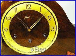 Very Big Beautiful Art Deco Westminster Chiming Mantel Clock From Junghans