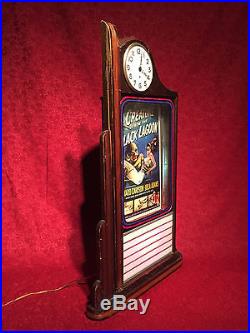 Vintage Movie Theater Concession Area Art Deco Marquee Sign & Clock