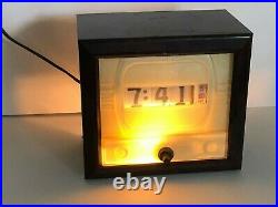 VINTAGE Pennwood Numechron Model 700 TV Bakelite Clock 1955