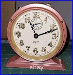 VTG'30s Art Deco WESTCLOX Pink Baby Ben Wind-up Alarm Clock Working Perfectly