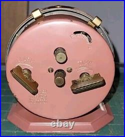 VTG'30s Art Deco WESTCLOX Pink Baby Ben Wind-up Alarm Clock Working Perfectly