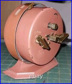 VTG'30s Art Deco WESTCLOX Pink Baby Ben Wind-up Alarm Clock Working Perfectly