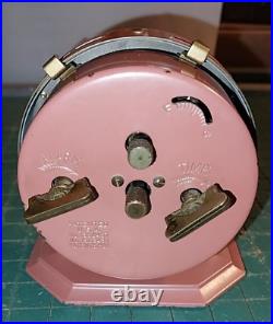 VTG'30s Art Deco WESTCLOX Pink Baby Ben Wind-up Alarm Clock Working Perfectly