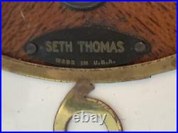 VTG Seth Thomas 8-day Quarter Hour Westminster Chime Clock 124 Movement Works
