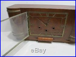 Vedette Westminster Chime Art Deco Mantel Clock Very Good Condition