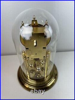 Very Nice Working Elgin Granville E49 Brass Glass 400 Day Anniversary Dome Clock