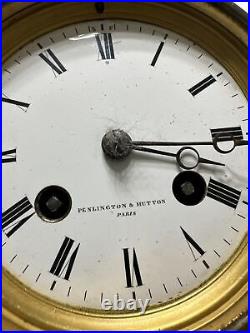 Very Rare High Quality Art Deco French Clock Penlington Hutton Paris Parts Only