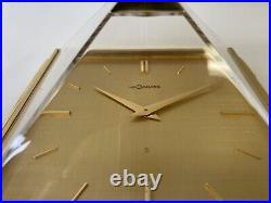 Very Rare Jaeger LeCoultre Pyramid Lapis Desk Clock ca1960. Clock Works Perfect