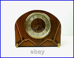 Very Rare Original Amsterdam School Bauhaus Art Deco Desk Mantel Chimny Clock