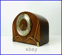 Very Rare Original Amsterdam School Bauhaus Art Deco Desk Mantel Chimny Clock