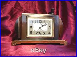 Very Rare Vintage Ronson Touch Tip 8 Day Clock Table / Desk Lighter Art Deco