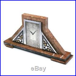 Very rare OMEGA Art Deco Enamel Marble Clock, Ref. 52.103, Cal. 59.8d, 45cm, 1929