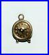 Vintage 14K Gold Charm Movable Alarm Clock Art Deco 1930s-1950s MCM