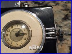 Vintage 1930's Art Deco Ronson Touch Tip Clock Lighter Maltese Falcon! Rare