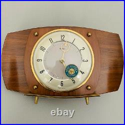 Vintage 1950s METAMEC Art Deco Mantel Clock, Brand New in Box with Paperwork